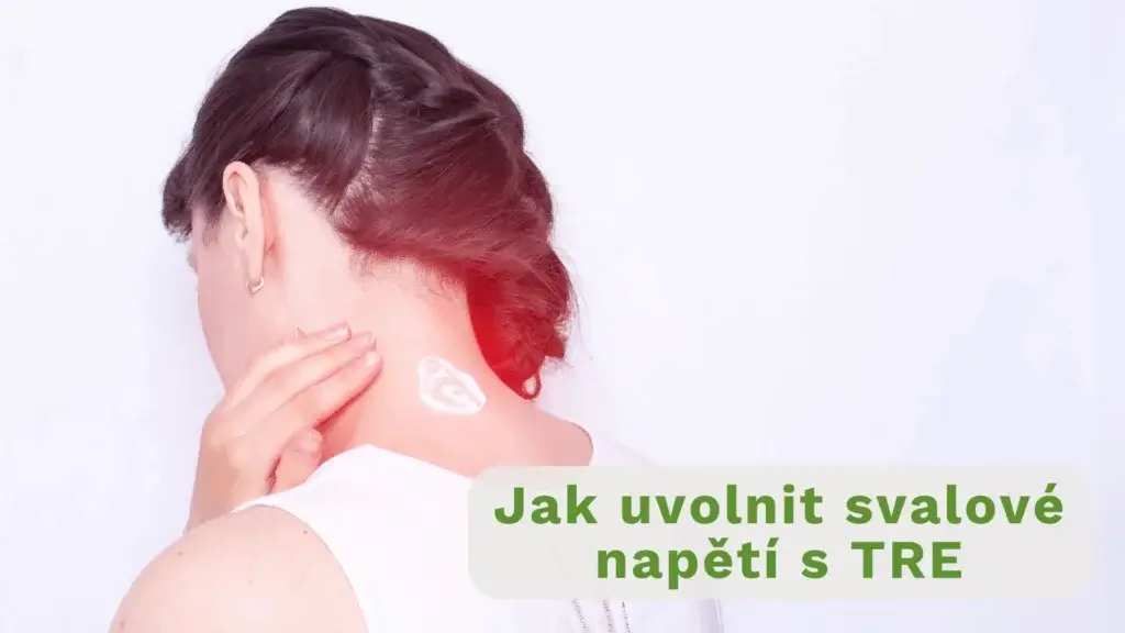 Svalové napětí na krku u ženy.