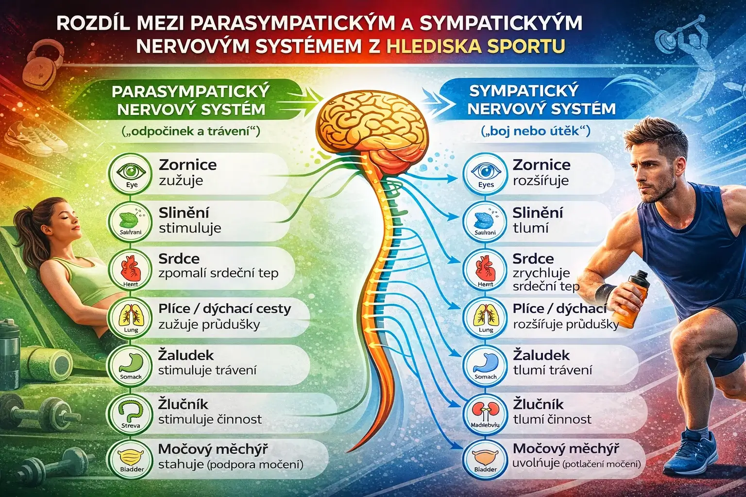 sympatikus parasympatikus
